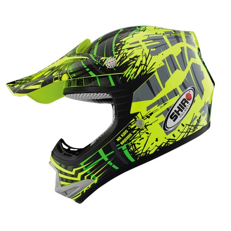 CASCO SHIRO INFANTIL MX-306 VERDE