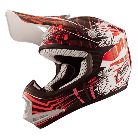 CASCO SHIRO INFANTIL MX-306 ROJO