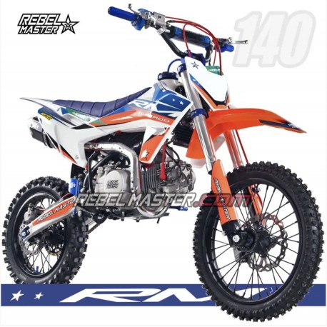 PIT BIKE REBEL MASTER 140 TORNADO RUEDA GRANDE (ARRANQUE PATADA)