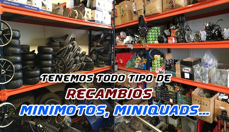 RECAMBIOS DE MINIMOTOS, RECAMBIOS DE MINIQUADS Y PIT BIKES